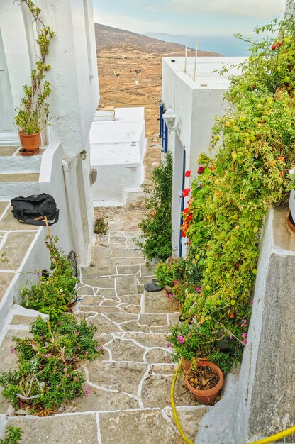 Village De Chora Dans L'île De Serifos Grèce