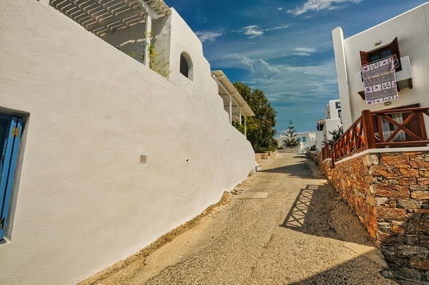 Photo village de chora sur l'île de folegandros