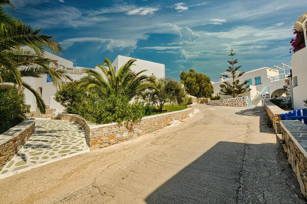 Photo village de chora sur l'île de folegandros