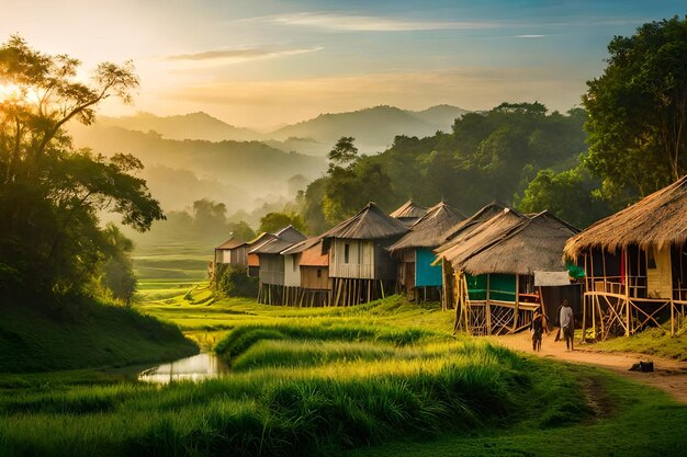 Un village dans la jungle