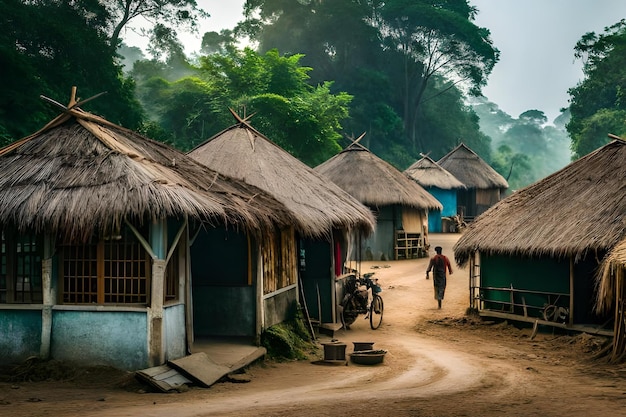 Un village dans la jungle