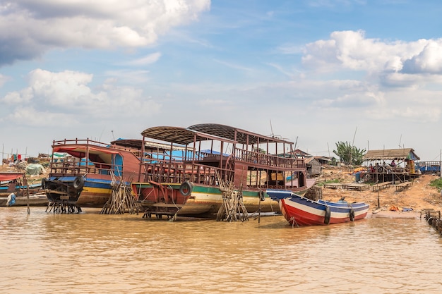 Village flottant de Chong Khneas près de Siem Reap, Cambodge