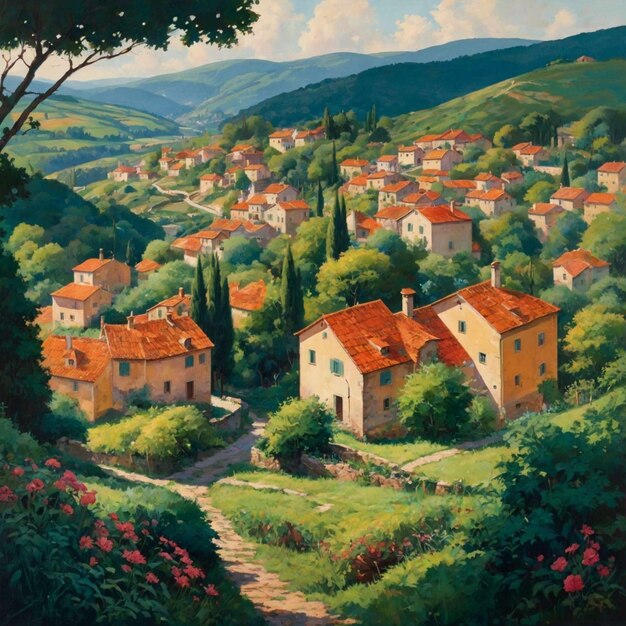 Le village de Gouache