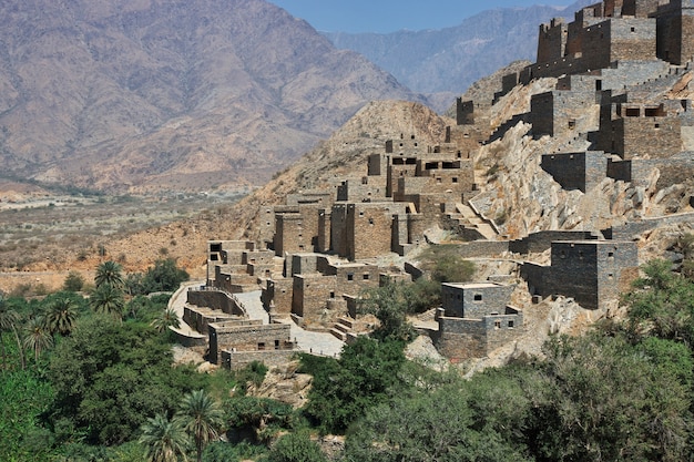 Le village historique d'Al Ain en Arabie Saoudite