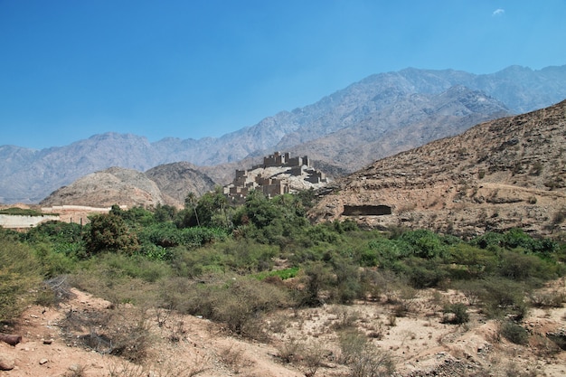 Le village historique d'Al Ain en Arabie Saoudite