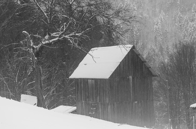 Village en hiver