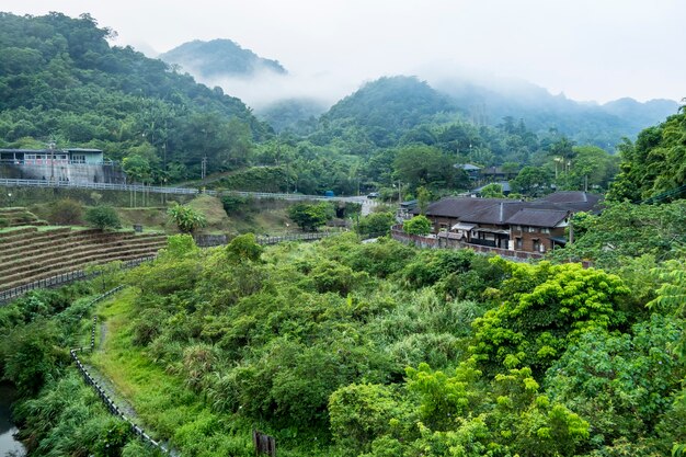 Village de Jingtong le matin à Jingtong, New Taipei City, Taiwan.