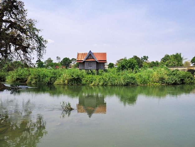 Le village sur le Mékong Champassak Laos