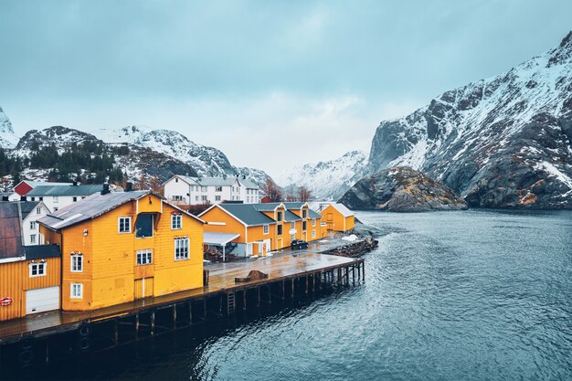 Village de pêcheurs de Nusfjord en Norvège