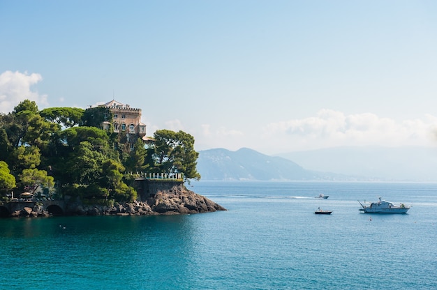 Village de Portofino sur la côte ligure en Italie