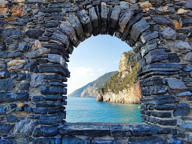 Le village de Portovenere poète golfe de l'Italie grotte de Byron