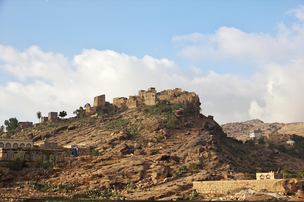 Village de Tawila dans les montagnes du Yémen