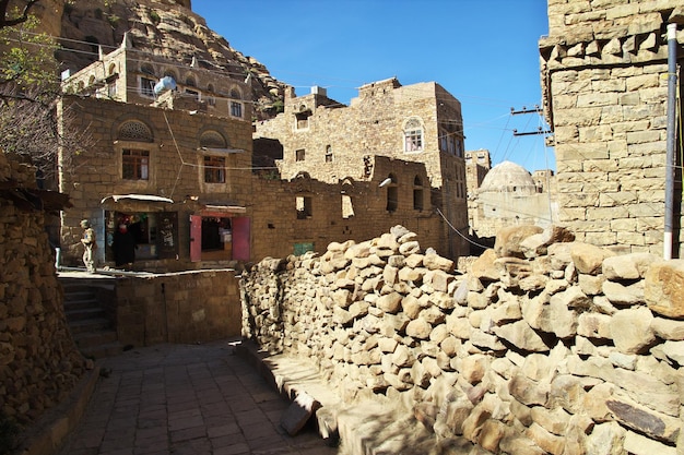 Village de Thula dans les montagnes du Yémen