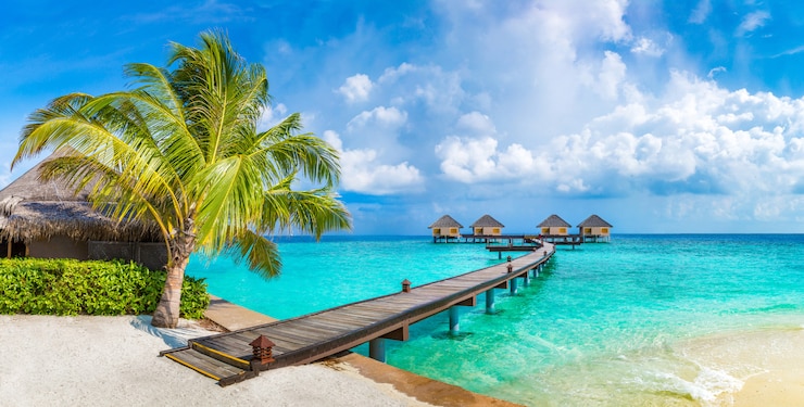Photo villas sur l'eau (bungalows) aux maldives