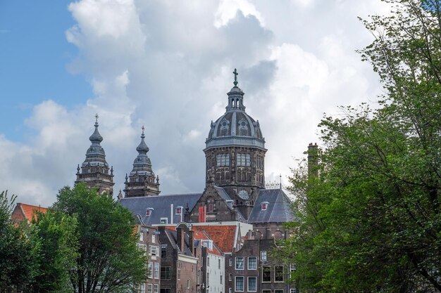 Photo la ville d'amsterdam aux pays-bas.