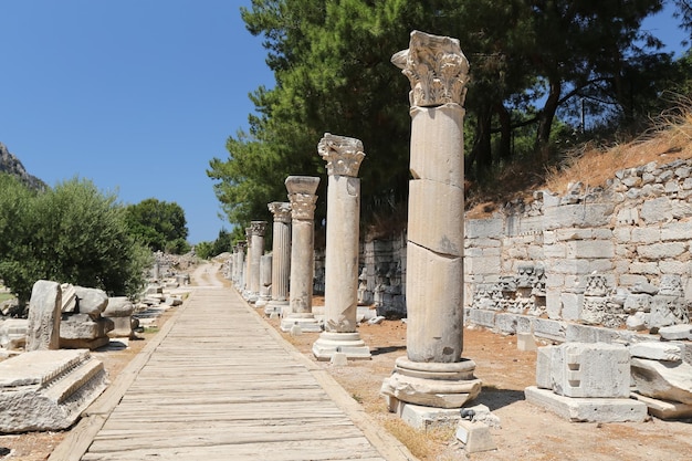 Ville antique d'Éphèse dans la ville de Selcuk Izmir Turquie