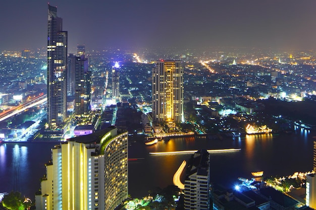 ville de Bangkok la nuit