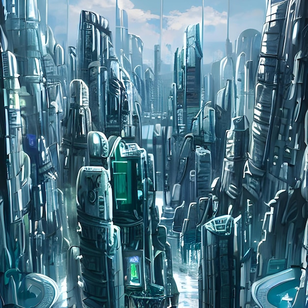 une ville futuriste