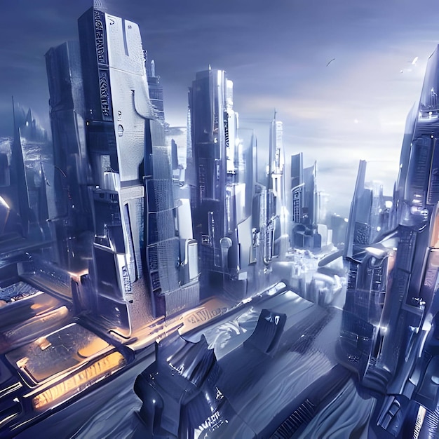 une ville futuriste