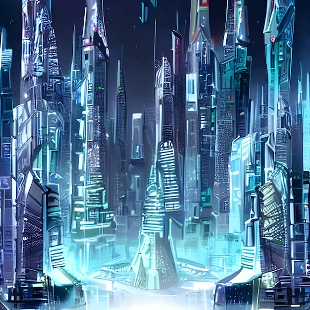 une ville futuriste