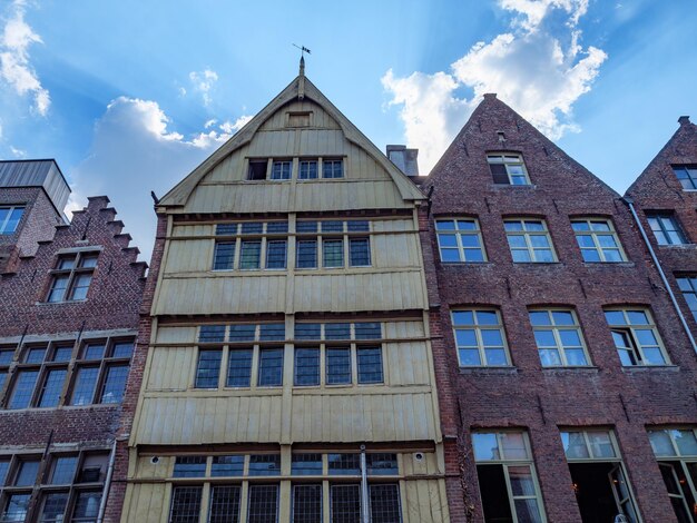 Photo la ville de gant en belgique