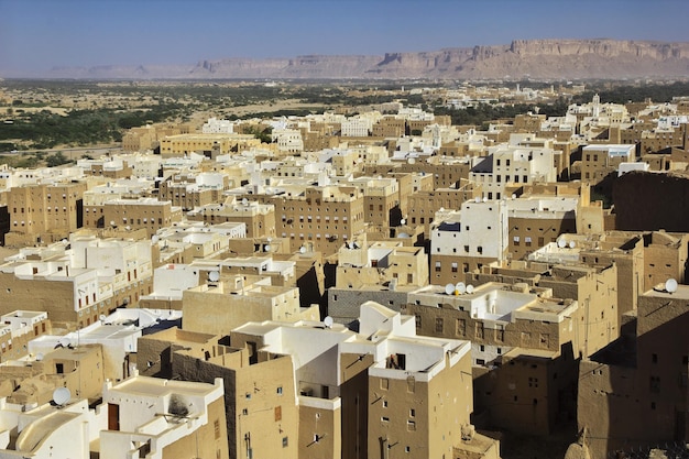 La ville des gratte-ciel médiévaux Shibam Wadi Hadramaout Yémen