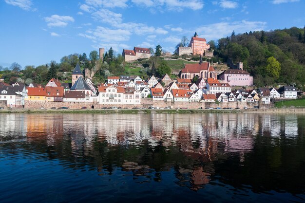 Ville de Hirschhorn Hesse Allemagne