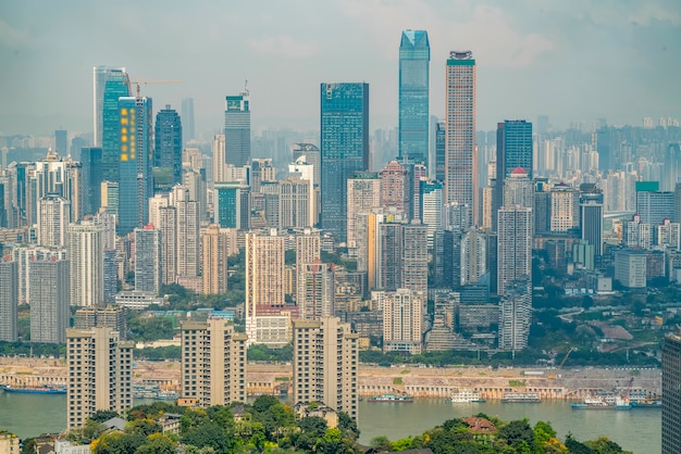 Ville et horizon de Chongqing