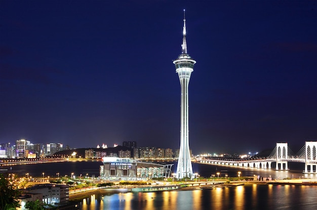 Ville de Macao la nuit