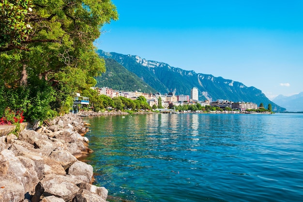 Ville de Montreux sur le lac Léman