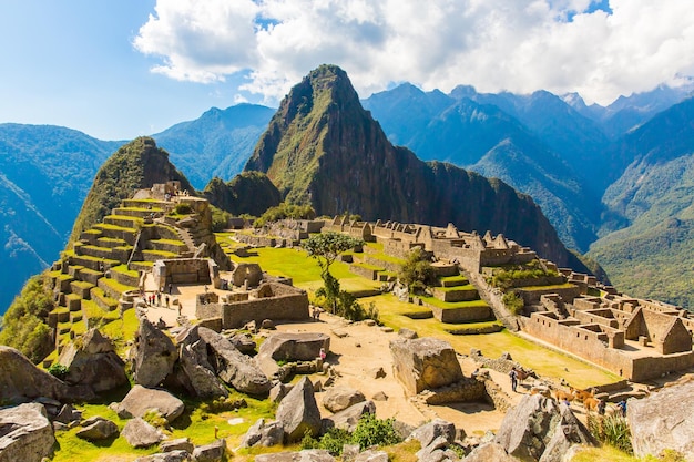 Ville mystérieuse Machu Picchu Pérou Amérique du Sud Les ruines incas Exemple de maçonnerie polygonale et de compétence