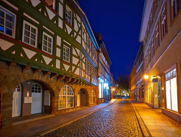 Ville de Nordhausen au coucher du soleil en Thuringe, en Allemagne