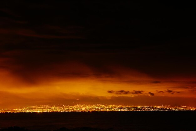 Photo la ville la nuit