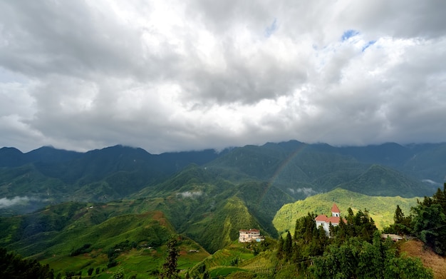 Ville de Sapa au Vietnam