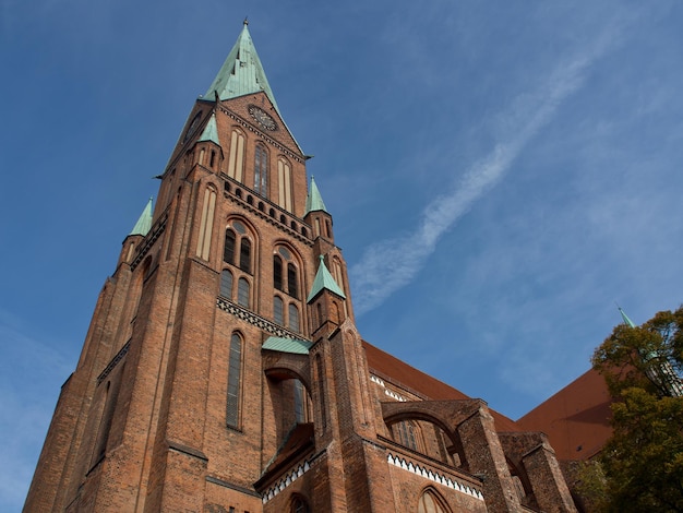 la ville de Schwerin dans le Mecklembourg-Vorpommern en Allemagne