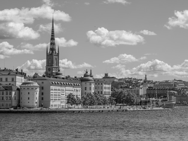 la ville de Stockholm et la mer Baltique en Suède