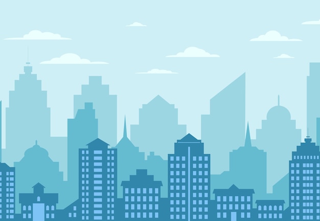 une ville avec une ville en arrière-plan illustration d'art vectoriel
