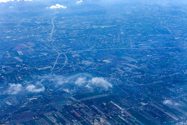 Photo ville vue aérienne