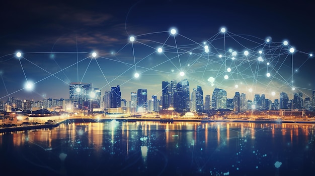 Villes et réseaux réseau numérique dans la ville IA générative