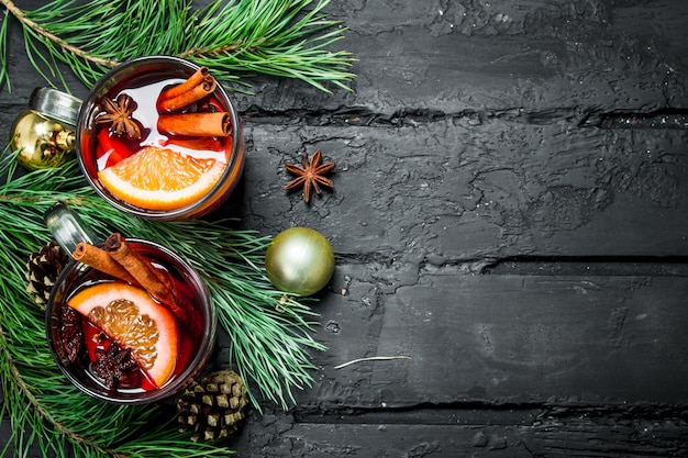 Vin chaud chaud de Noël