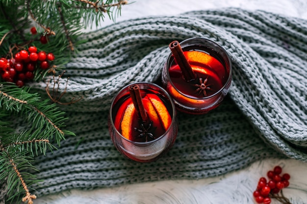 Vin chaud de Noël et du Nouvel An