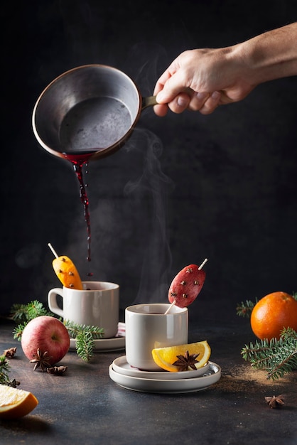 Vin chaud à la vapeur