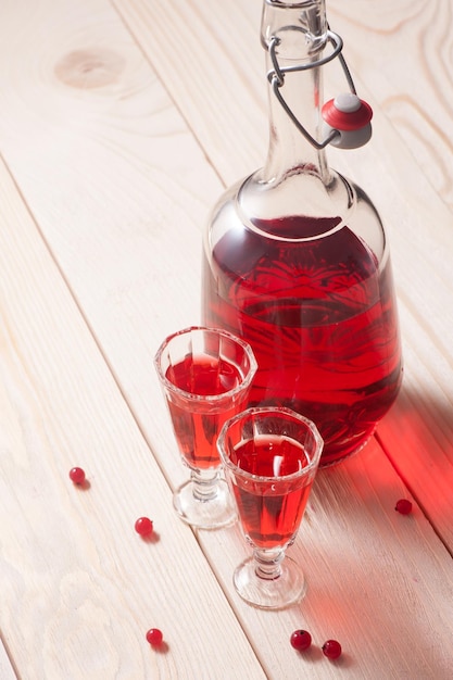 Vin ou liqueur de fruits rouges