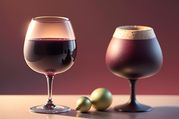 Vin rouge lafite verre à vin gobelet élégant romantique boisson fond d'écran illustration
