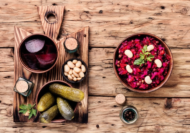 Vinaigrette de salade de légumes populaire