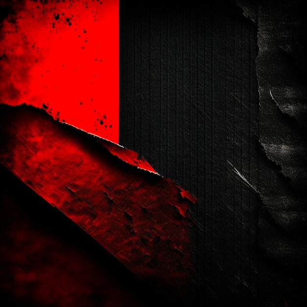 Vintage grunge noir et rouge béton texture abstraite studio mur fond