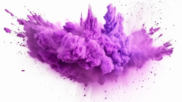 violet vif lilas holi peinture couleur poudre festival explosion explosion