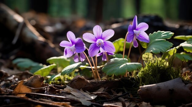 Violette de bois végétale