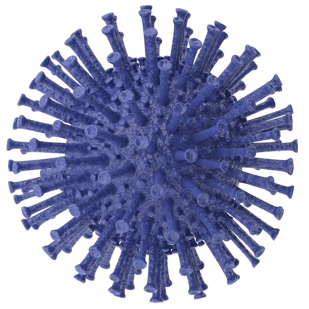 Virus 3D Illustration 3D de la maladie du virus Corona