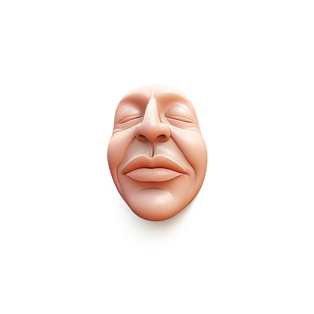 Photo un visage 3d d'un homme